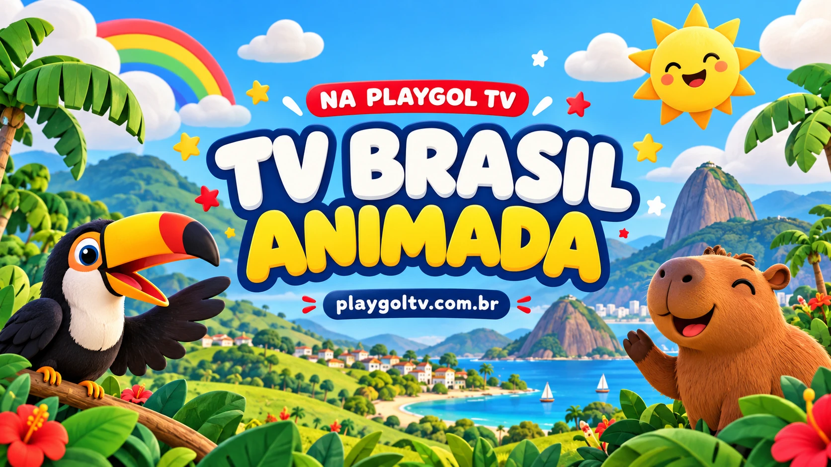 TV Brasil Animada na PlayGol TV, playgoltv.com.br